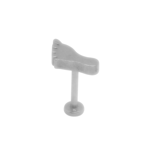 Piercing Labret Pé Aço 316L